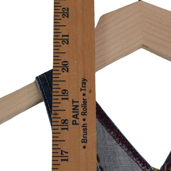 Levi’s Baby Denim Overalls 12M Vintage Wash Unisex Classic Workwear - Picture 5 of 6